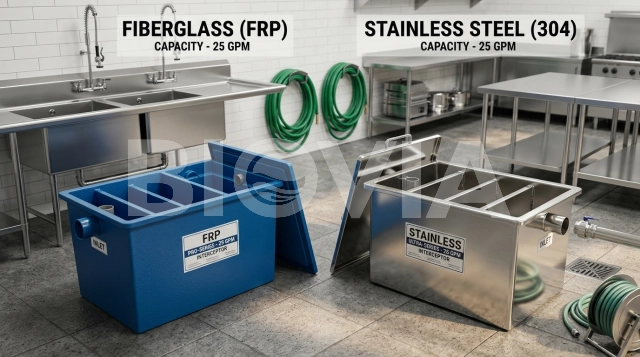 Grease Trap Fiber vs Stainless Steel, Mana yang Lebih Tepat untuk Dapur Komersial?